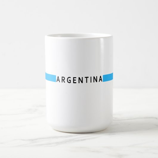 Mug Drapeau minimaliste argentin (Centre)