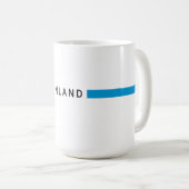 Mug drapeau minimaliste finlandais (Devant droit)