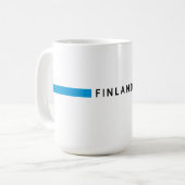 Mug drapeau minimaliste finlandais (Devant gauche)