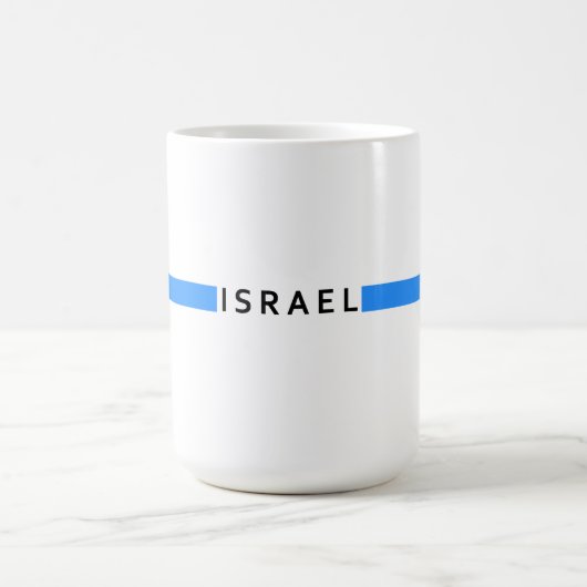 Mug Drapeau minimaliste israélien (Centre)