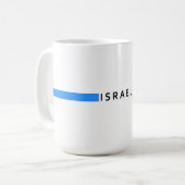Mug Drapeau minimaliste israélien (Devant gauche)