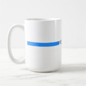Mug Drapeau minimaliste israélien (Gauche)