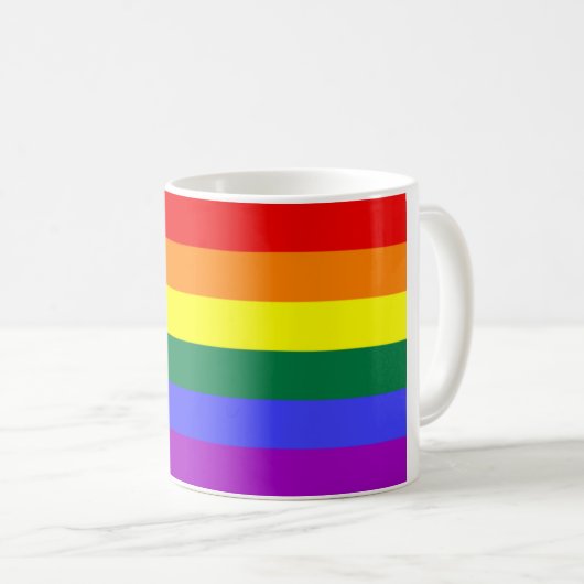 Mug Drapeau Mog d'arc-en-ciel (Devant droit)