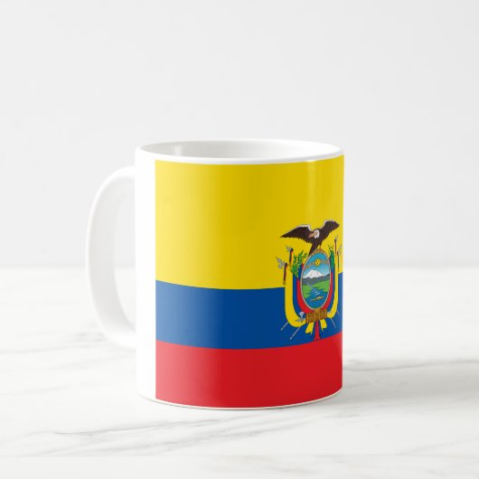 Mug Drapeau mondial de l'Équateur (Devant gauche)
