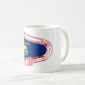 Mug Drapeau Montana Escalade carabiner (Devant droit)