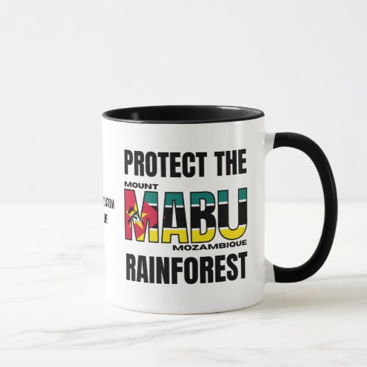 Mug Drapeau Mozambique de la PLUIE MABU (Droite)