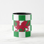 Mug Drapeau mystique de dragon celtique rouge du Pays  (Centre)