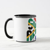 Mug Drapeau national Afrique du Sud Café patriotique (Gauche)