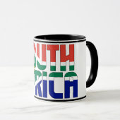 Mug Drapeau national Afrique du Sud Café patriotique (Devant droit)