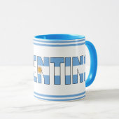Mug Drapeau national argentin Café patriotique (Devant droit)