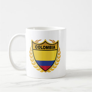 Mug Drapeau national Badge de la crête d'or