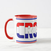 Mug Drapeau national Croatie Café patriotique (Gauche)