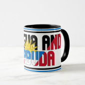 Mug Drapeau national d'Antigua et Barbuda Café patriot (Devant droit)