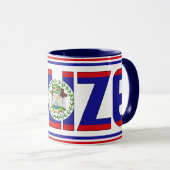 Mug Drapeau national de Belize Café patriotique (Devant droit)