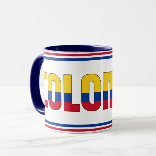 Mug Drapeau national de Colombie Café patriotique (Devant gauche)