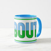 Mug Drapeau national de Djibouti Café patriotique (Devant droit)