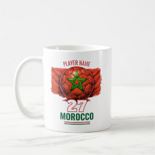 Mug Drapeau National de Football du Maroc Patrimoine F
