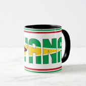 Mug Drapeau national de Guyana Café patriotique (Devant droit)