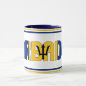 Mug Drapeau national de la Barbade Café patriotique (Centre)