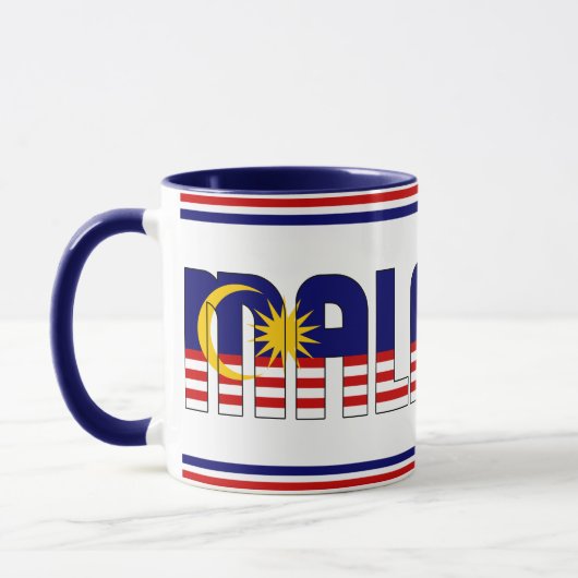 Mug Drapeau national de Malaisie Café patriotique (Gauche)