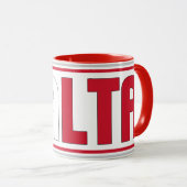 Mug Drapeau national de Malte Café patriotique (Devant droit)