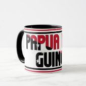 Mug Drapeau national de Papouasie-Nouvelle-Guinée Café (Devant gauche)