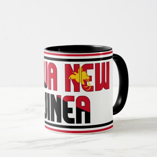 Mug Drapeau national de Papouasie-Nouvelle-Guinée Café (Devant droit)
