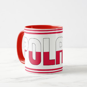 Mug Drapeau national de Pologne Café patriotique