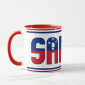 Mug Drapeau national de Samoa Café patriotique (Gauche)