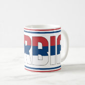 Mug Drapeau national de Serbie patriotique (Devant droit)