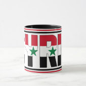 Mug Drapeau national de Syrie Café patriotique (Centre)