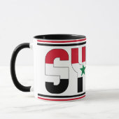Mug Drapeau national de Syrie Café patriotique (Gauche)