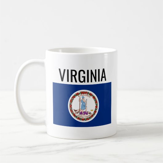 Mug Drapeau national de Virginie // États-Unis (Gauche)