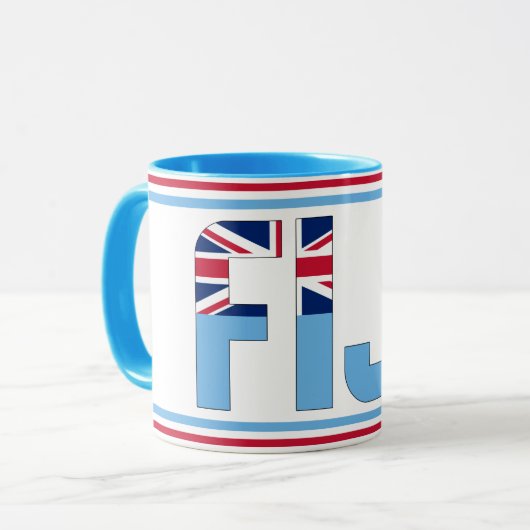 Mug Drapeau national des Fidji Café patriotique (Devant gauche)