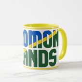Mug Drapeau national des Îles Salomon Café patriotique (Devant droit)