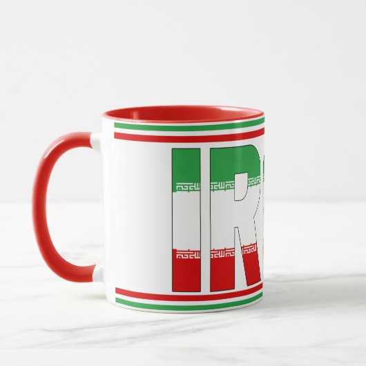 Mug Drapeau national d'Iran Café patriotique (Gauche)