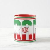Mug Drapeau national d'Iran Café patriotique (Centre)