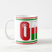 Mug Drapeau national d'Oman Patriotique (Gauche)