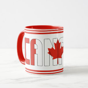 Mug Drapeau national du Canada Café patriotique