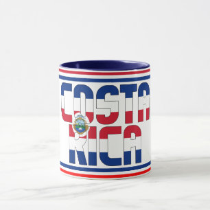 Mug Drapeau national du Costa Rica Café patriotique