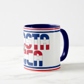 Mug Drapeau national du Costa Rica Café patriotique (Devant droit)