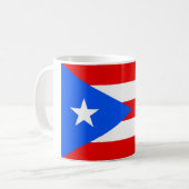 Mug Drapeau national du monde de Porto Rico (Devant gauche)