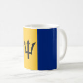 Mug Drapeau national du monde des Barbade (Devant droit)