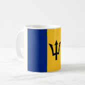 Mug Drapeau national du monde des Barbade (Devant gauche)