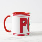 Mug Drapeau national du Pérou Café patriotique (Gauche)