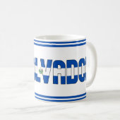 Mug Drapeau national du Salvador Patriotique (Devant droit)