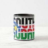 Mug Drapeau national du Soudan du Sud Café patriotique (Centre)