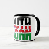 Mug Drapeau national du Soudan du Sud Café patriotique (Devant droit)