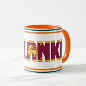 Mug Drapeau national du Sri Lanka Café patriotique (Devant droit)