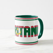 Mug Drapeau national Iles Maurice Café patriotique (Devant droit)